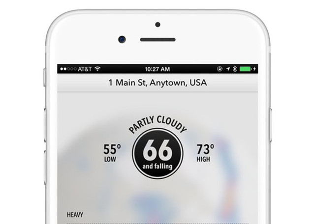 Dark Sky sử dụng GPS để đưa ra các dự báo thời tiết cho vị trí chính xác mà bạn đang có mặt