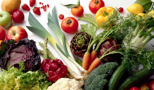 Chế độ ăn bao gồm rất nhiều trái cây, rau và chất béo có lợi cho sức khỏe