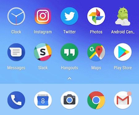 Icon trên Android 8.0 