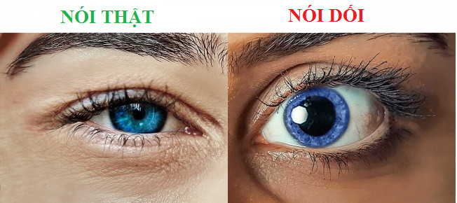 Con ngươi của người nói dối giãn nở to hơn bình thường