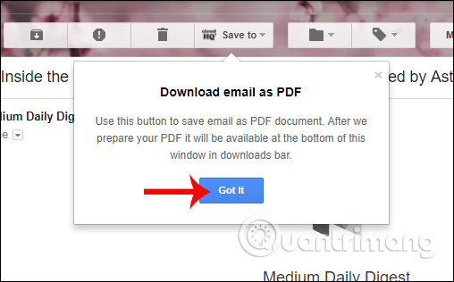Nhấn Save to PDF