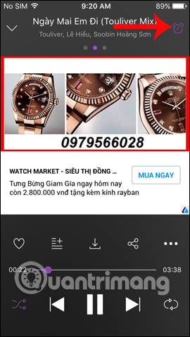 Biểu tượng đồng hồ màu tím
