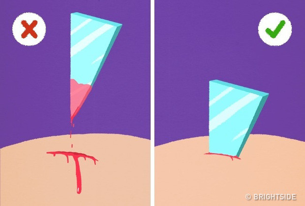 Khi bị 1 vết cắt quá sâu