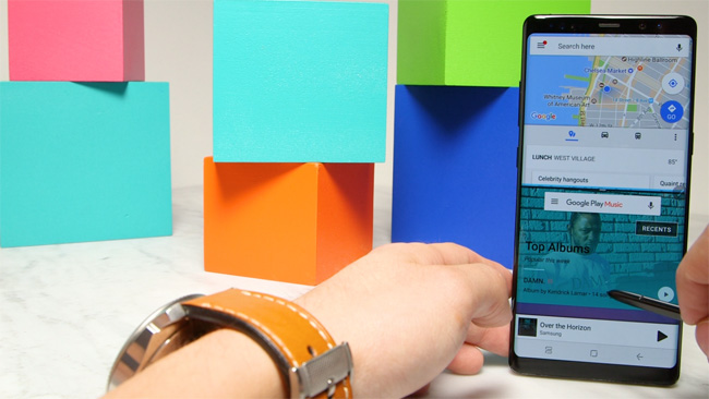 Chế độ chia màn hình trên Note 8