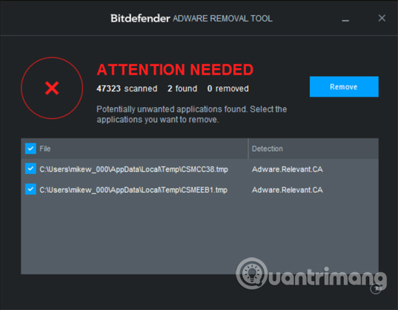 Gỡ bỏ phần mềm độc hại