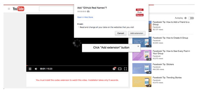 Hacker lừa người dùng trên trình duyệt Chrome