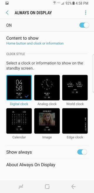 Màn hình Always on