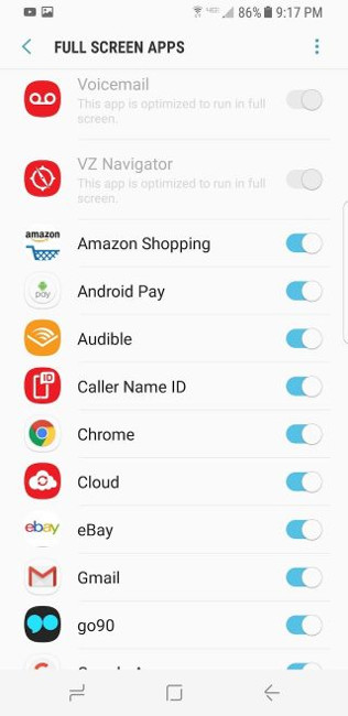 Loại bỏ thanh màu đen bên cạnh màn hình 