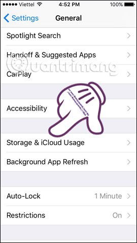 Kiểm tra bộ nhớ trên iPhone