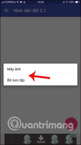 Lựa chọn nơi lấy hình ảnh
