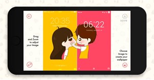 Cách tạo hình nền đôi trên Android bằng Couple Wallpaper