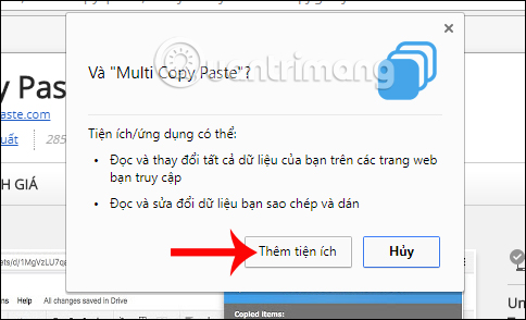 Cài đặt Multi Copy Paste