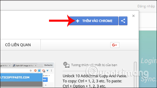 Thêm tiện ích Multi Copy Paste