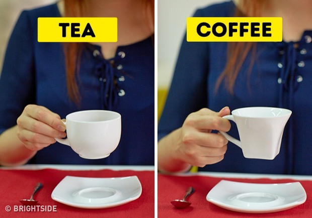 Cách uống trà hoặc cafe 