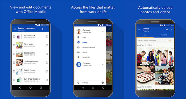 Microsoft cải thiện một số tính năng cho OneDrive trên Android