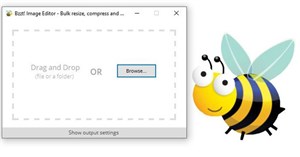 Nén ảnh, giảm dung lượng ảnh với Bzzt! Image Editor