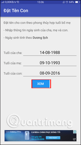 Xem luận giải ngũ hành