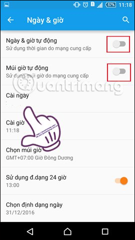 Chỉnh ngày giờ trên hệ thống