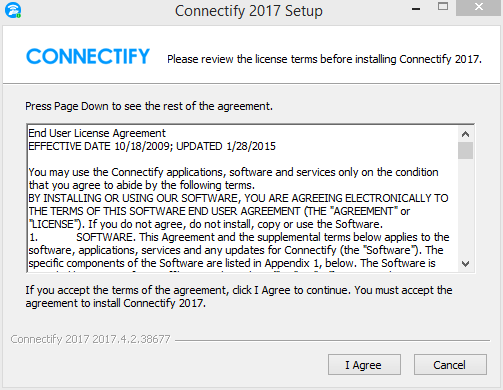 Click I agree để cài đặt Connectify Hostpot