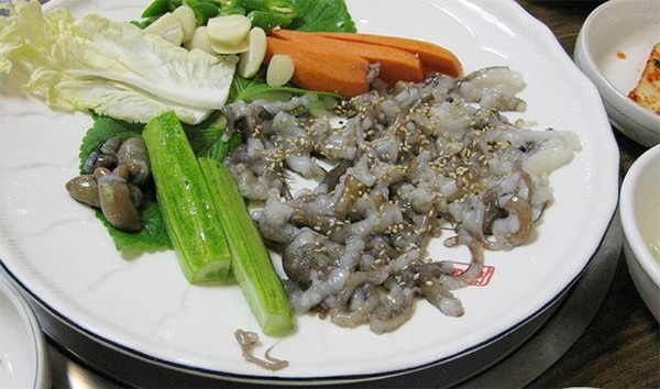 Nếu không cẩn thận khi ăn, những ống hút của xúc tu có thể dính vào miệng và cổ họng khiến người ăn bị ngạt thở đến chết