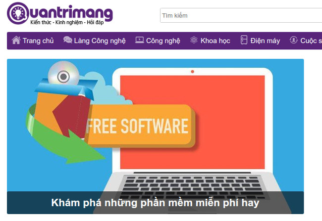 Trang web quantrimang.com