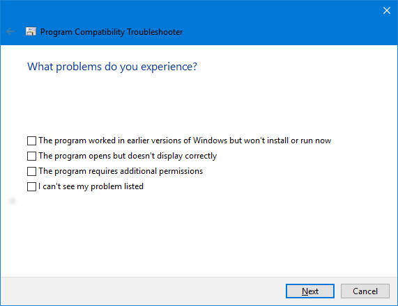 Trình sử lý sự cố tương thích