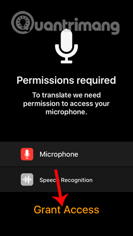 Cấp quyền truy cập thiết bị