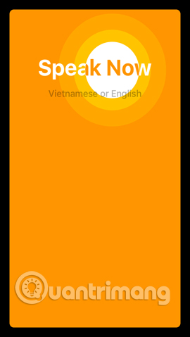 Nói vào thiết bị