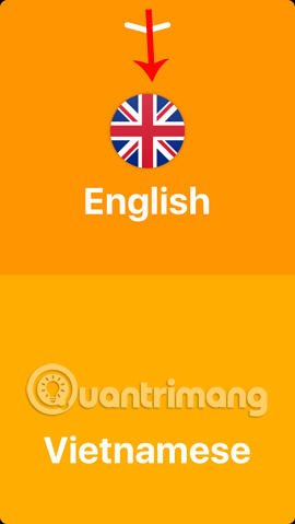 Vuốt màn hình xuống