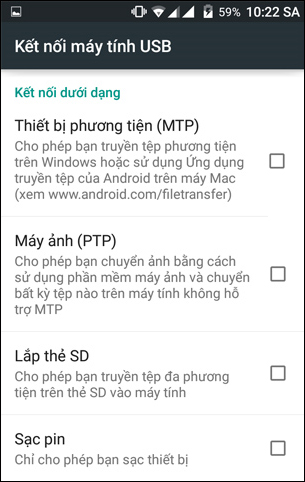 Kết nối Android với Windows 10
