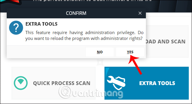 Tùy chọn quét nâng cao