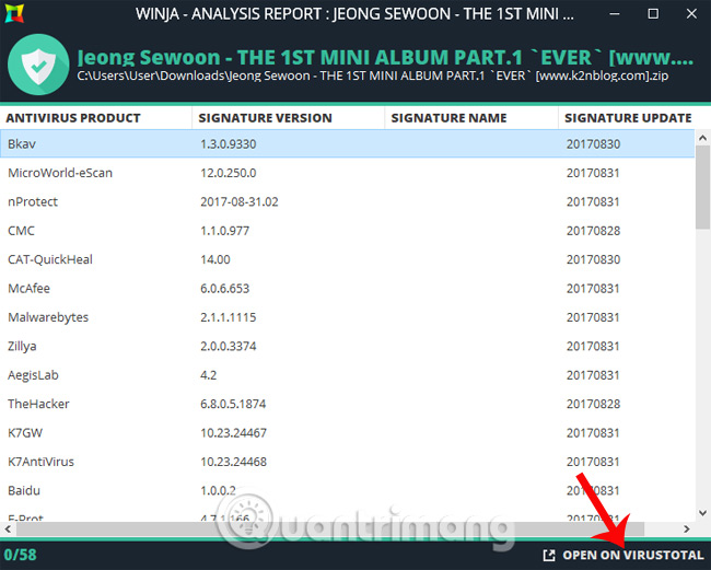 Danh sách 58 trang web kiểm tra