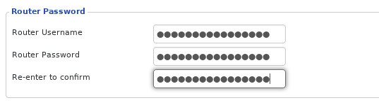 Change admin username and password 