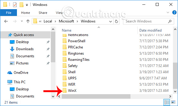 Dán thư mục WinX