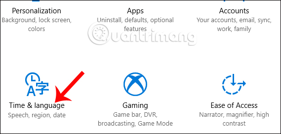 Giao diện Windows Settings