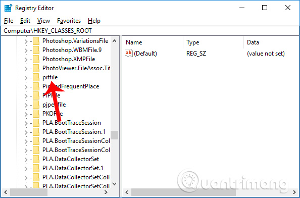 Giao diện Registry Editor