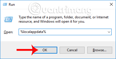 Mở hộp thoại Run
