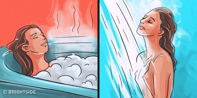 Tắm nước nóng hoặc tắm trước khi đi ngủ