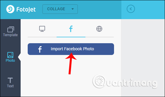 Lấy ảnh trên Facebook
