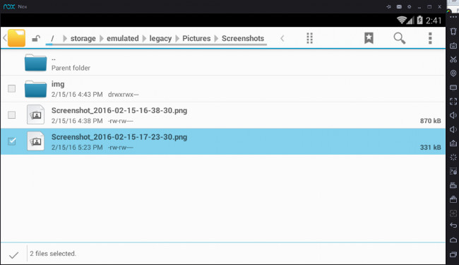 Chọn file muốn chia sẻ với máy tính