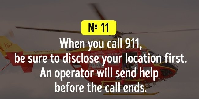 Khi gọi 911 (đầu số khẩn cấp tại Mỹ), điều đầu tiên là phải thông báo vị trí của bạn