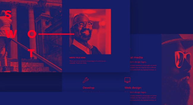 Mẫu slide của Behance