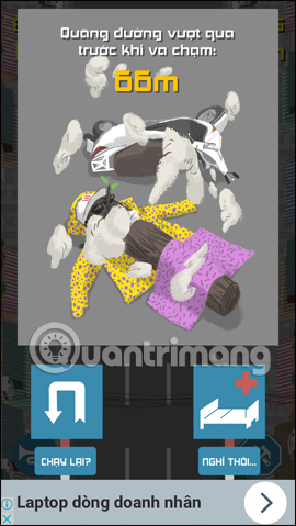 Chơi lại hoặc thoát trò chơi