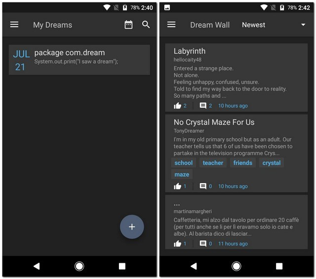 Ứng dụng viết nhật ký Dream Journal Ultimate
