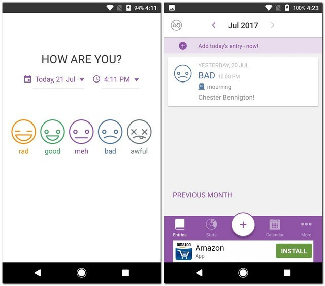 Ứng dụng viết nhật ký Daylio