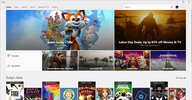 Tải ứng dụng trên Windows Store