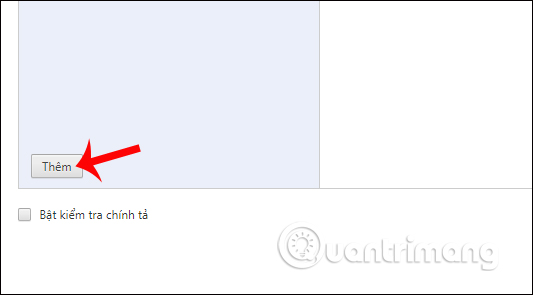Nhấn nút Thêm ngôn ngữ