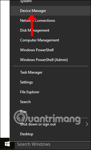Truy cập Device Manager.
