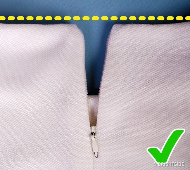 Đảm bảo khóa kéo không bị thừa ra hay thiếu so với chiều dài của sản phẩm