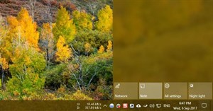 Cách tùy chỉnh nút Note trong Windows 10 Action Center để mở ứng dụng ghi chú yêu thích